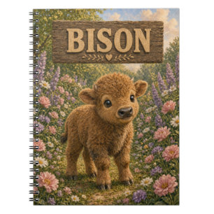 Bison Cute Baby Storybook Nursery Animal Notebook