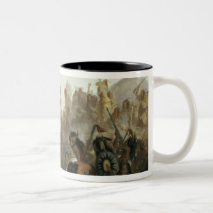 Bison-Dance of the Mandan Indians in front of thei Two-Tone Coffee Mug