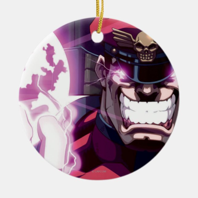 Bison Energy Ball Ceramic Ornament (Front)