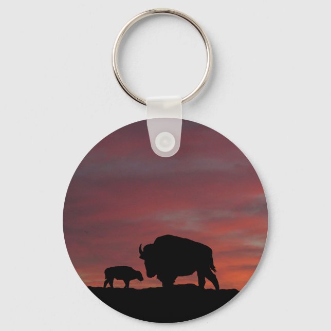Bison family keychain (Front)