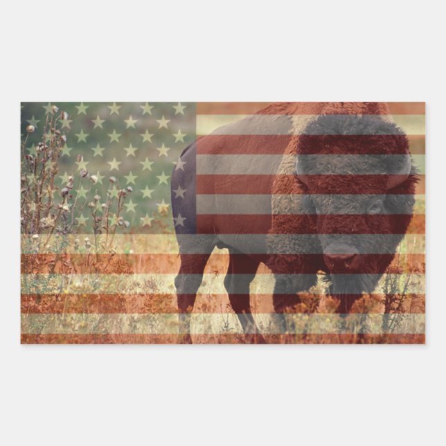 Bison Flag Sticker (Front)