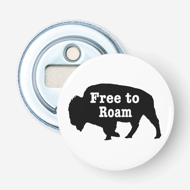 Bison Free To Roam Bottle Opener (Front)