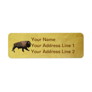 Bison galopant