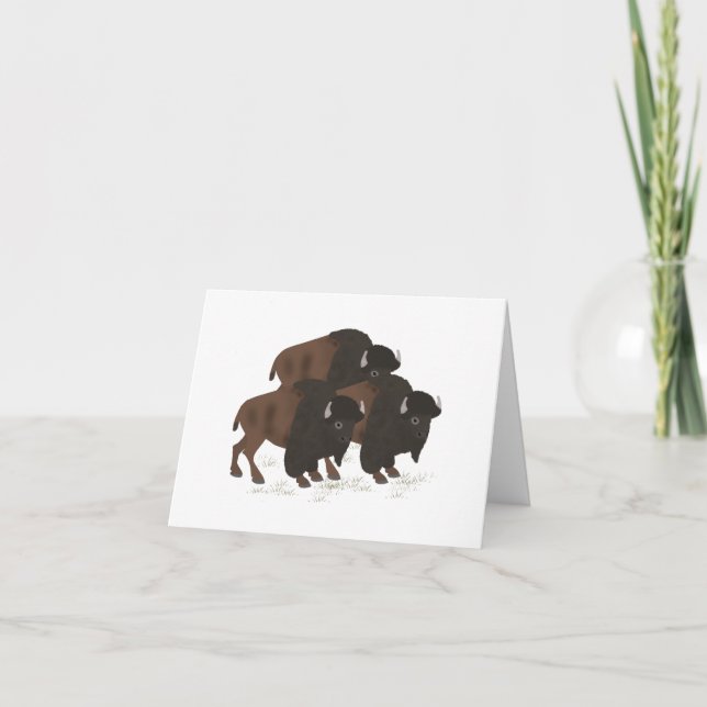 Bison Greeting Card (Front)