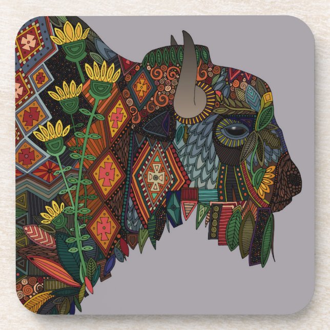 bison heather coaster (Front)