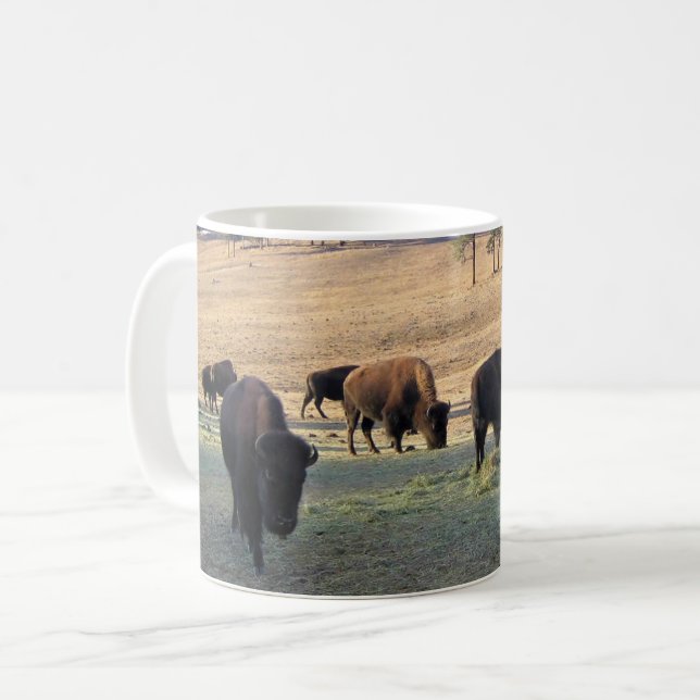 Bison in Colorado Coffee Mug (Front Left)