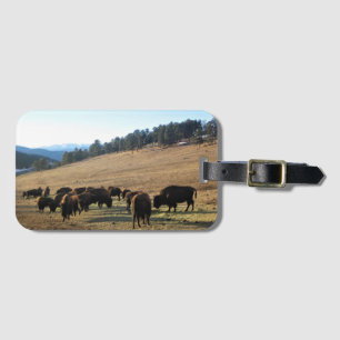 Bison in Colorado Luggage Tag