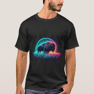 Bison in Grassland, wildlife T-Shirt
