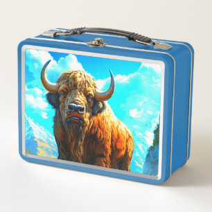 Bison Metal Lunch Box
