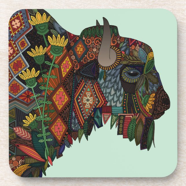 bison mint coaster (Front)