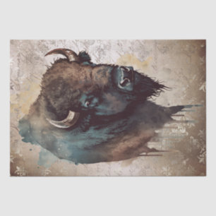 Bison Native American Buffalo Tissue Paper