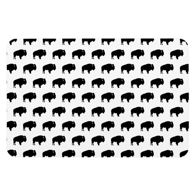 bison pattern magnet (Horizontal)