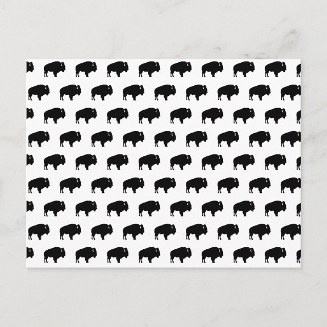 bison pattern postcard (Front)