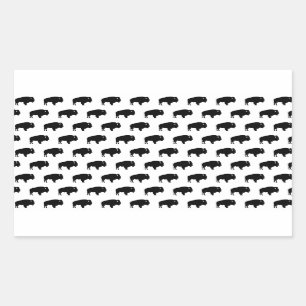 bison pattern sticker