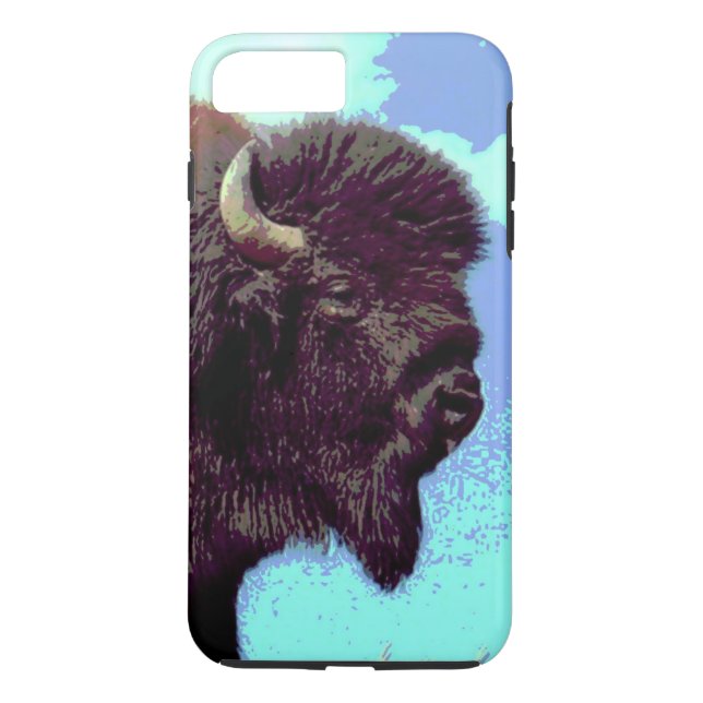 Bison Pop Art Tough iPhone 7 Plus Coque (Dos)