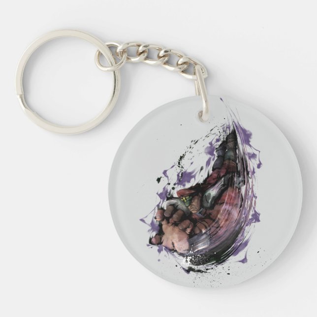 Bison Psycho Crusher Keychain (Front)