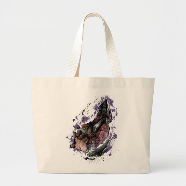 Bison Psycho Crusher Large Tote Bag (Front)