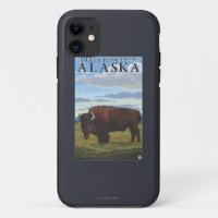 Bison Scene - Delta Junction, Alaska