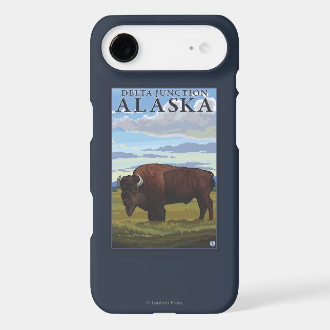 Bison Scene - Delta Junction, Alaska Case-Mate iPhone Case (Back)