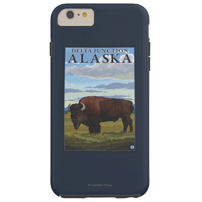 Bison Scene - Delta Junction, Alaska Case-Mate iPhone Case (Back)