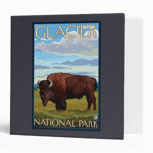 Bison Scene - Glacier National Park, MT Binder