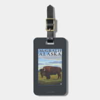 Bison Scene - McGrath, Alaska