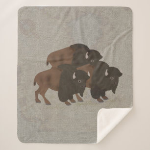 Bison Sherpa Blanket
