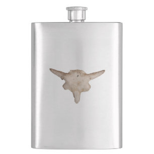 Bison Skull Hip Flask