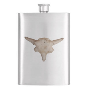 Bison Skull Hip Flask