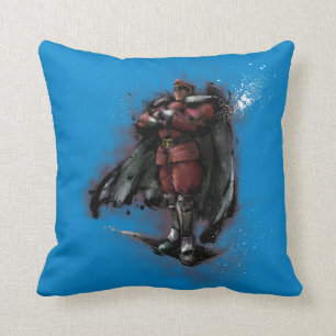 Bison Standing Throw Pillow
