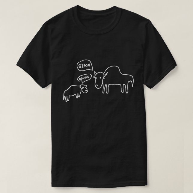 Bison T-Shirt Dark (Design Front)