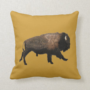 Bison Throw Pillow
