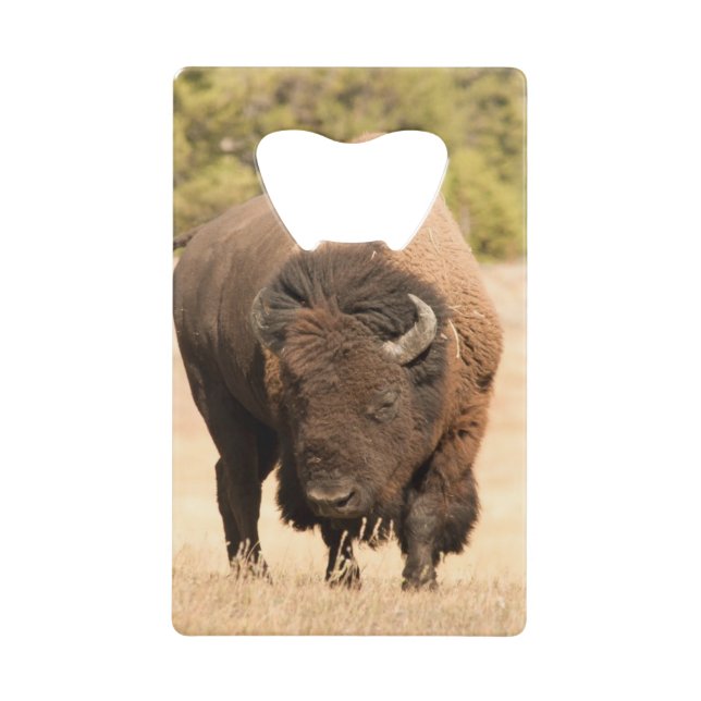 Bison Wallet Bottle Opener (Front)