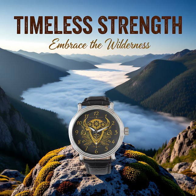 Bison With Floral Crown in Intricate Design Watch (Creator Uploaded)