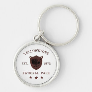 Bison Yellowstone National Park Keychain