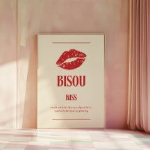 Bisou Decor Print | Trendy Wall Art Poster