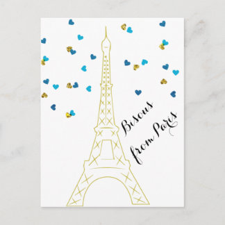 Bisous de Paris Carte postale