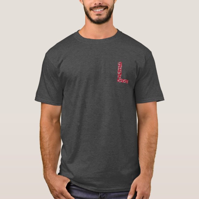 Bisous Letter L t-shirt (Front)