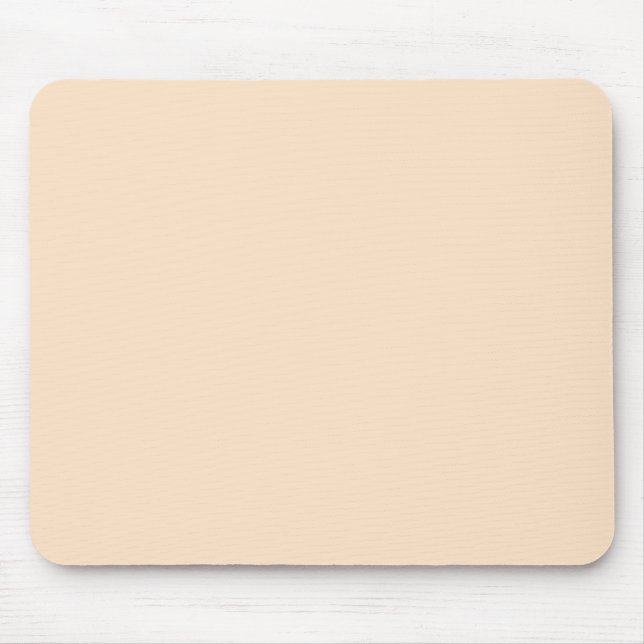 Bisque Beige Cream Solid Trend Colour Background Mouse Pad (Front)