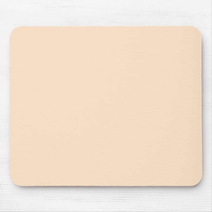 Bisque Beige Cream Solid Trend Colour Background Mouse Pad | Zazzle
