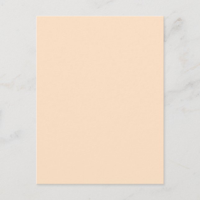 Bisque Beige Cream Solid Trend Colour Background Postcard (Front)