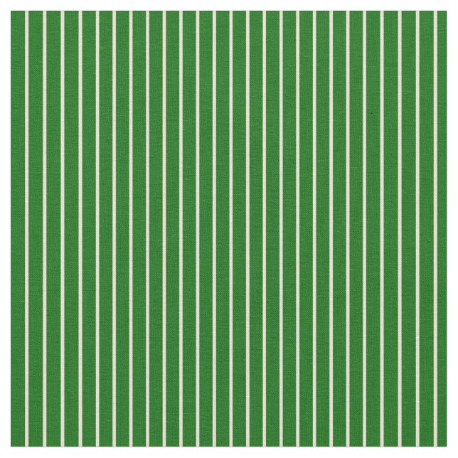 Bisque & Dark Green Coloured Pattern Fabric (Close Up)