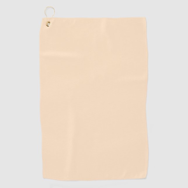 Bisque (solid colour)  golf towel (Front)