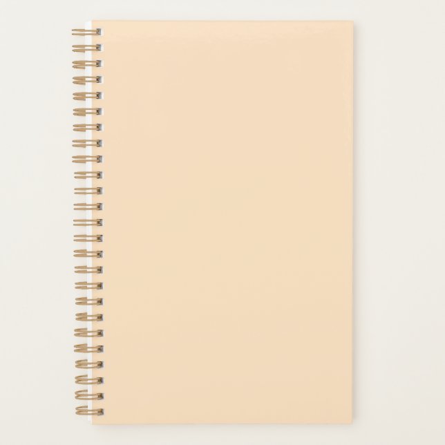 Bisque  (solid colour)  planner (Front)