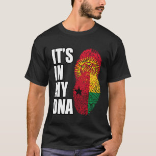 Bissau Guinean And Kyrgyzstani Mix DNA Heritage Fl T-Shirt