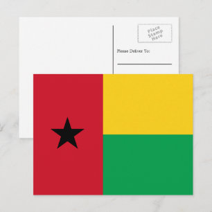 Bissau-Guinean Flag, Flag of Guinea-Bissau Postcard