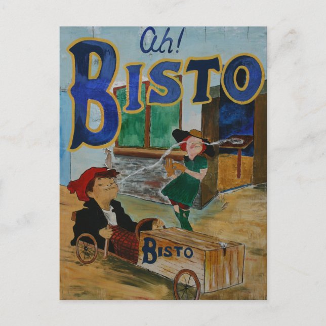 Bisto vintage poster postcard (Front)