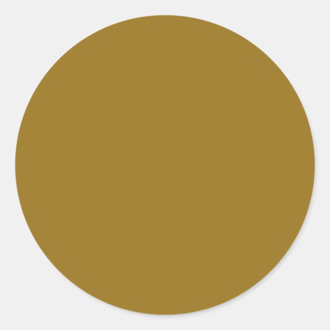  Bistre Brown (solid colour) 	 Classic Round Sticker (Front)