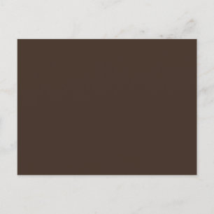 Bistre Solid Colour Postcard