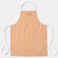 Bistro Foodie Orange Spice Café Stripe Pattern